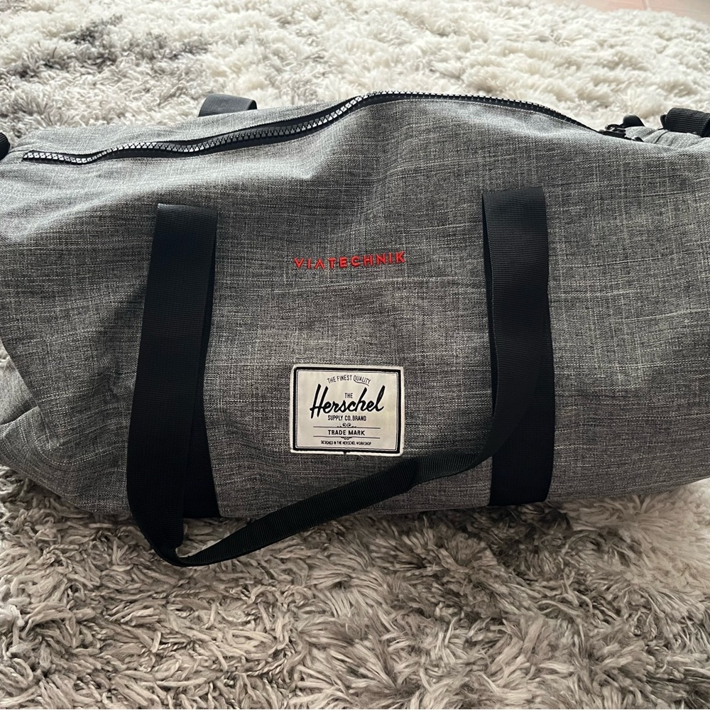 Herschel Supply Company Gray and Black Duffel Bag for Travel